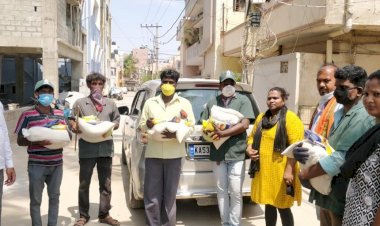 सरकार की मदद से कर्नाटका बिहार फाउंडेशन हजारों जरूरतमंदों को पहुंचा रहा  राशन एवं खाद्य सामग्री